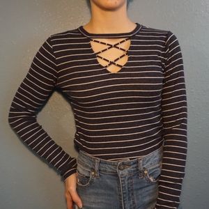 Hollister Long Sleeved Crop Top